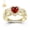 SS925/Gold Plated, variant on USA Mementos Custom Women’s Sterling Silver Class Ring for High School & College Graduates