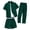 Green-1, variant on Gytharion Men's 2 Piece Outfits Stand Collar Button Down Short Sleeve Shirts with Drawstring Elastic Waist Long Pants Sets Soild Color Fashion Casual Outfits