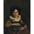 thumbnail image 3 of Ernst Stückelberg 12x14 Black Modern Framed Museum Art Print Titled - Girl with Cat in Her Arms (1862), 3 of 5
