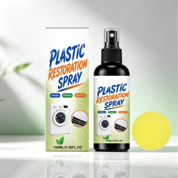 Plastic Restorer, 100ml, Yellowing and Surface Renewal Treatment for appliances, furniture, automotive trim and household plastic surfaces