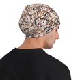 thumbnail image 5 of Naloa Brown Sloth Soft Beanie Hat, Knit Beanie Daily Beanie in Fine Knit for Women Men Winter Travel, Outdoor, 5 of 7