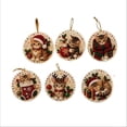 thumbnail image 2 of Christmas Diamond Painting Ornaments, 6 Pcs Wooden Pearl Diamond Art DIY Hanging Ornament Kit with Special Shaped Gems, Christmas Tree Decor Craft Gift, 2 of 9
