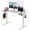 White, variant on 48"x24" Black Electric Height-Adjustable Standing Desk, 3 Memory Presets, Home Office Workstation for Study & Gaming