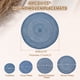 thumbnail image 2 of Uxcell 4 Pcs Manteles Individuales Redondos Tejidos, Mantel Lavable de 15 Pulgadas Resistente al Calor, Mantel Decorativo para Mesa de Comedor, Encimera, Azul, 2 of 7