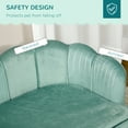 thumbnail image 5 of PawHut Pearl Design Pet Sofa for Medium and Large Sized Dogs, Pet Bed with Cushion and Solid Wood Legs, Green, 5 of 9