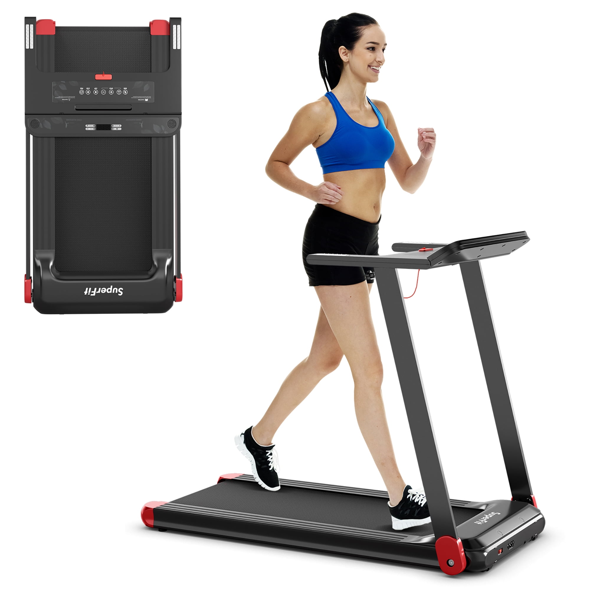 1100W Folding Electric Treadmill Running Fitness Gym Portable Motorized Machine 