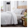 thumbnail image 4 of TiaGOC White California King Comforter Set, 3 Pieces Cal King Tufted Boho Bedding Comforter Sets, Fluffy Bed Set (104x96In Comforter & 3 Pillowcases), 4 of 7