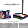 thumbnail image 4 of KAFRI RGB Headphone Stand with Wireless Charger Desk Gaming Headset Holder Hanger Rack with 10W/7.5W Fast Charge QI Wireless Charging Pad - Suitable for Gamer Desktop Table Game Earphone Accessories, 4 of 7