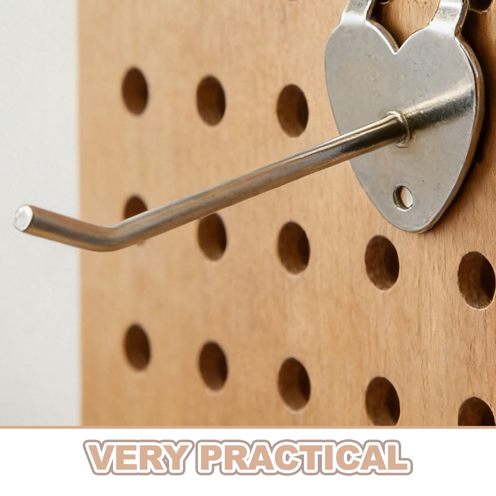 DEEPCRAFF 50Pcs Iron Pegboard Hooks for Garage Wall Storage and Wire Shelving Organizers