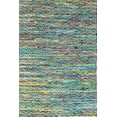thumbnail image 2 of nuLOOM Hand Woven Candy Striped Chevron Runner Area Rugs, 2` 6" x 8`, Green, 2 of 2