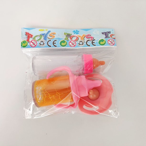 Accesorios para muñecas de niña, botella mágica, botella de jugo, juguete para casa de juegos
