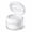 White, variant on Round Cotton Pad Storage Jar, Clear Lid Cosmetic Organizer with Small Tweezers for Cotton Balls, Compact Bathroom Vanity Container for Daily Care Supplies