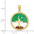 thumbnail image 2 of 14k Or Jaune Arbre de Vie Collier Pendentif Inspiration Nature Extérieure, 2 of 6