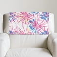 thumbnail image 5 of SCRAWLGOD Tie-Dye Pink White 3 PCS Sofa Headrest Cover Non Slip Headrest Protector for Recline Chair PU Leather Couch Head Rest Covers for Living Room,Office Chair,17x27in, 5 of 7