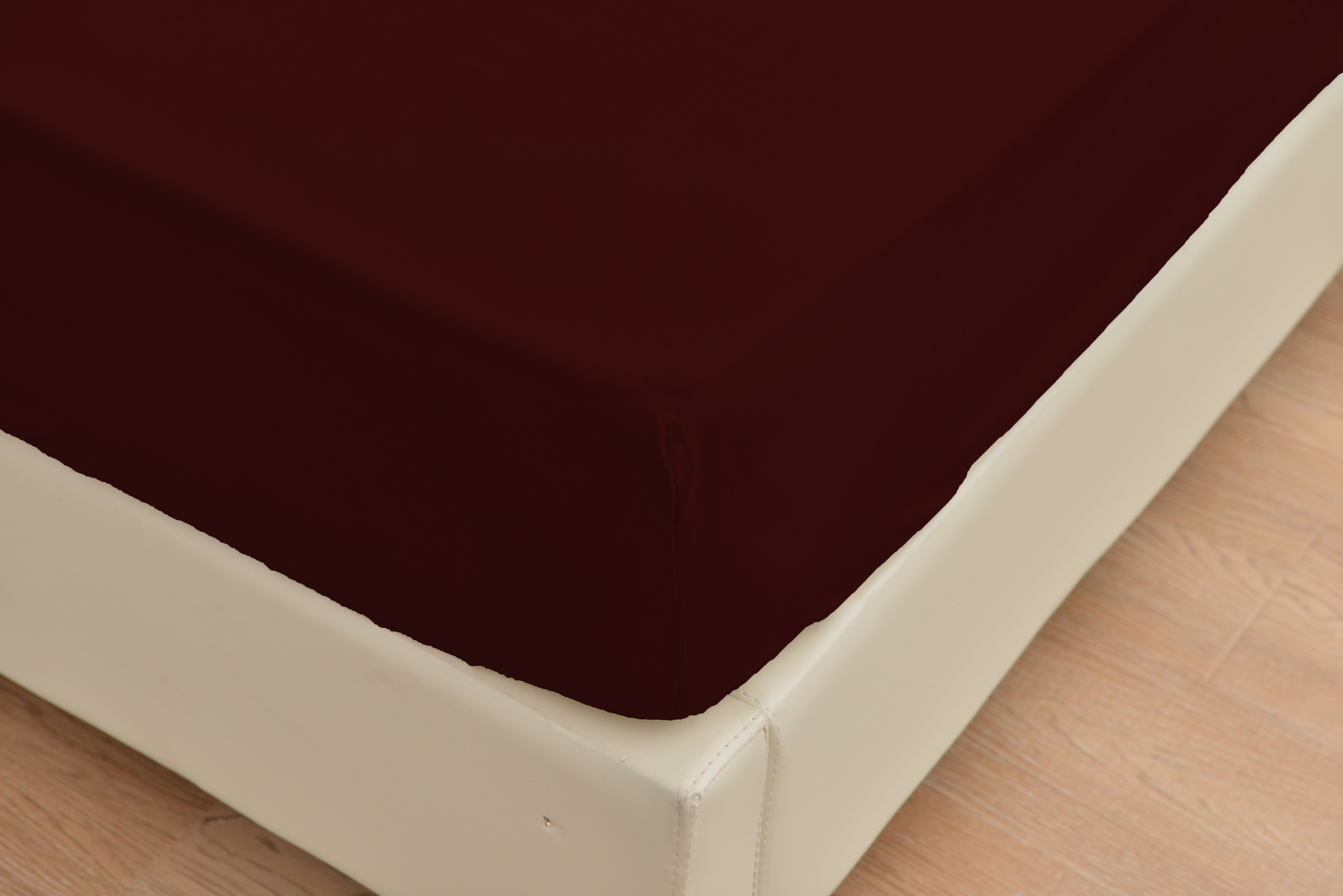 Ultra Series Rayon Made from Bamboo Sheet Set - Wrinkle Free -Softer than Cotton- Deep Pockets - 5 Piece - 2 Fitted Sheet, 1 Flat, 2 Pillowcases Split King, Burgundy