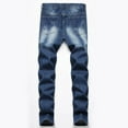 DAETIROS Mens Jeans, Regular Fit Casual Comfort Ripped Denim Baggy Mens ...