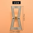 thumbnail image 6 of Dovetail Marker, Hand Cut Wood Joints Gauge Dovetail Guide Tool with Scale, Dovetail Template Size 1: 5-1: 6 and 1: 7-1: 8 for Woodworking - Silver, 6 of 8