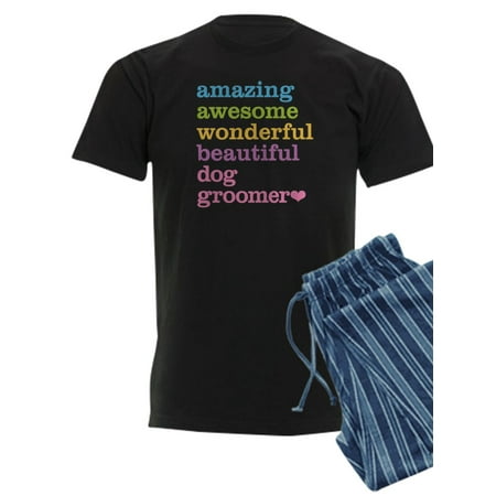 

CafePress - Amazing Dog Groomer - Men s Dark Pajamas