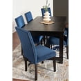 thumbnail image 5 of Roundhill Furniture Vanzo Contemporary 7-Piece Dining Set, Dining Table with 6 Stylish Chairs, Blue, 5 of 14