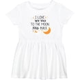 thumbnail image 3 of Inktastic I Love My Tio to the Moon and Back Girls Baby Dress, 3 of 5
