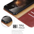 thumbnail image 3 of Cadorabo Case for Huawei ASCEND G7 PLUS / G8 / GX8 Cover in WINE RED magnetic closure, 3 of 5
