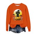 thumbnail image 2 of Heisall Womens Sweatshirts Long Sleeve Round Neck Loose Casual Halloween Print No Hood Autumn Winter 2025 New Arrival Fashion Sweatshirts, 2 of 6