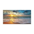 thumbnail image 3 of Beach Sunrise Tropical Sea Ocean Canvas Wall Art for Home Decor Ready-to-Hang, 3 of 18