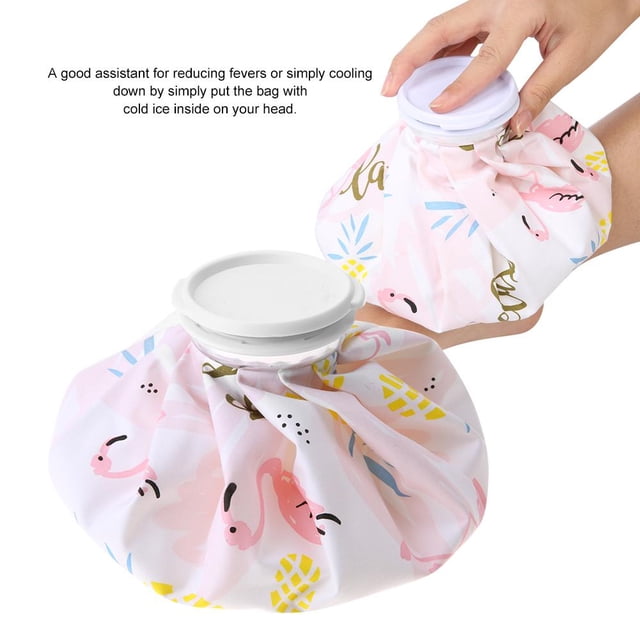 Bolsa de hielo, 9 pulgadas con reutilizable, bolsa de hielo para compresas frías, deporte, dolor, alivio de la cabeza y uso en cualquier lesión como golpes, contusiones, esguinces Ecomeon no