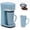 Blue, variant on Coffee Machine, Single Serve Coffee Maker,One Cup Coffee Maker with Reusable Filter & One-touch Control Button, Portable Brewer for Camping, Travel & Home, Easy To Clean& Store, 15oz/450ml