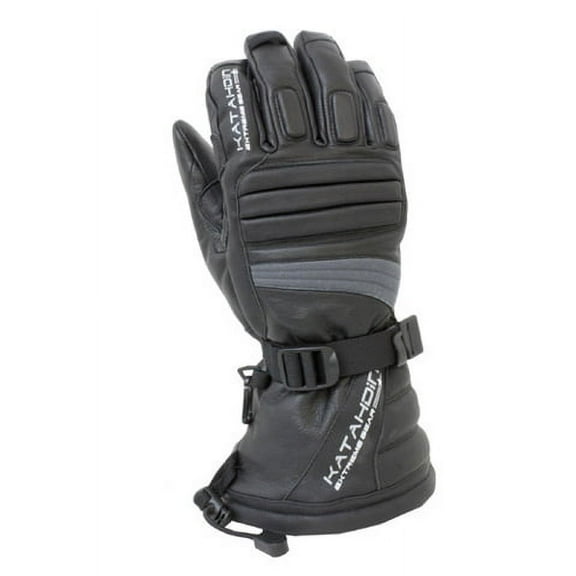 Katahdin Gear 84183808 Torque Leather Snowmobile Glove, Grey-4Xl
