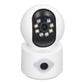 thumbnail image 3 of Cámara de seguridad para el hogar de 2 MP con doble lente, visión nocturna, control remoto, detección de movimiento, cámara inalámbrica WiFi, 3 of 14