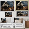 thumbnail image 4 of Designart "Precision Marksmanship Army III" Army Floater Framed Canvas Print, 4 of 7