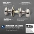 thumbnail image 4 of Troy Matte Front Door Knob with Lock and Key Exterior/Interior Door Handles with Lock Keyed Entry Door Knobs for Front Door Bedroom Bathroom & Office Traditional Home Décor, 4 of 6