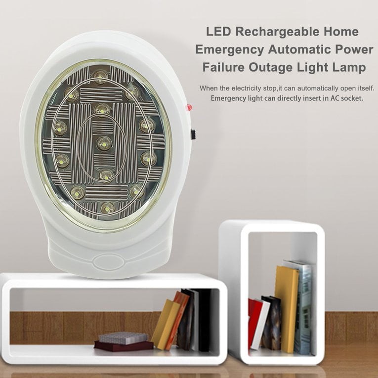 2W 110-240V EU Plug Rechargeable Home Emergency Light 13 LED Automatic Power  Failure Outage Lamp Bulb Night Light