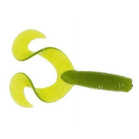 Twin Tail Money Grubber Curltail Grub 4 Moss Green 20/Pack