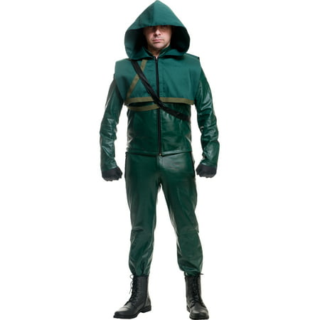 Mens Deluxe Premuim DC Comics Green Arrow TV Series Costume
