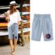 thumbnail image 2 of Pantalones Cortos Casuales para Mujer Día de la Independencia Impreso Elástico de la Cintura, Pantalones Cortos de Verano para Mujeres, 2 of 4