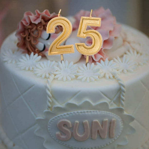 Bougie anniversaire - Chiffre 1 - Bougies d'Anniversaire - Décorations de  gâteaux
