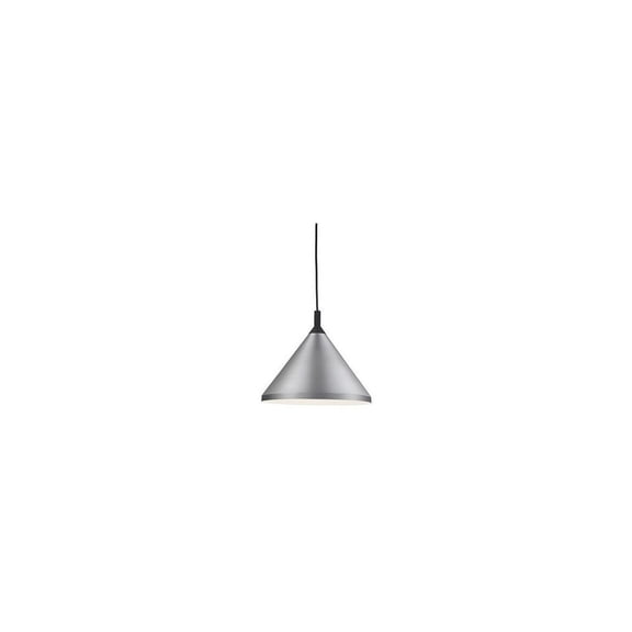 492814-BN/BK-Kuzco Lighting-Dorothy - 1 Light Pendant-12 Inches Tall and 14 Inches Wide-Brushed Nickel/Black Finish    -Traditional Installation