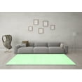 thumbnail image 3 of Ahgly Company Indoor Square Solid Emerald Green Modern Area Rugs, 4' Square, 3 of 4