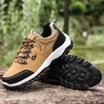 thumbnail image 4 of Zapatos de senderismo Zapatillas casuales Transpirable PU para hombre para primavera otoño (44) Amarillo, 4 of 9