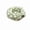 A, variant on Cave Cat Bed for Indoor Cats with Daisy Print and Hanging Ball, Green