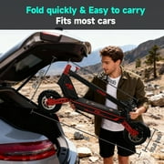 GOKEEP Electric Scooter for Adults, 1500W Peak Motor, 52V 20AH Battery, 11” Anti-Slip Off-Road Tires, Max 43mile, Foldable Escooter with NFC Smart Unlock&Turn Signals, Red