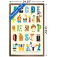 thumbnail image 2 of Disney Characters as the Alphabet Wall Poster, 22.375" x 34", Framed, 2 of 3