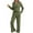 Army Green, variant on UAMVSH Womens Lounge Sets 2 Piece Outfits Soft Long Sleeve Ribbed Knit Tops and Pants Set Button V Neck Casual Sweatsuits with Pockets