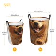thumbnail image 3 of Fotbe Happy Fluffy Running Dog Cesto de Ropa con Asas, Cesto Impermeable de Gran Capacidad, Bolsa de Lavado para Dormitorio, Cesto de Ropa con Ruedas y Asas-Small, 3 of 6
