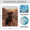 thumbnail image 3 of Diamond Art Kit for Adults, Rottweiler Puppy Sunset Desert Diamond Painting for Adults Beginners, DIY Diamond Art Painting Kits, 5D Diamond Painting Crafts for Home Decor 12x16 Frameless, 3 of 7