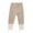 Khaki, variant on LIJCC Baby Girls Home Wear Leggings Infant New-Born Boys Cotton Striped Bottom Pants Casual Ribbed Ankle Cuff Trousers Knitted Tights Soft Roomy Fit Pull On Bottoms