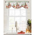 thumbnail image 5 of Tie Up Valance Curtain for Kitchen,Watercolor Pastoral Theme Rod Pocket Short Curtains Adjustable Tie-Up Shade Valances,Mushroom Fox Leaf Butterfly Star Window Treatment for Bathroom Living Room, 5 of 8