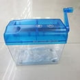 thumbnail image 4 of Portable Manual Paper Shredder, Mini Hand Shredder for Documents, Light And Compact For Safe And Easy Paper Disposal At Home Or Office, Blue, 4 of 5